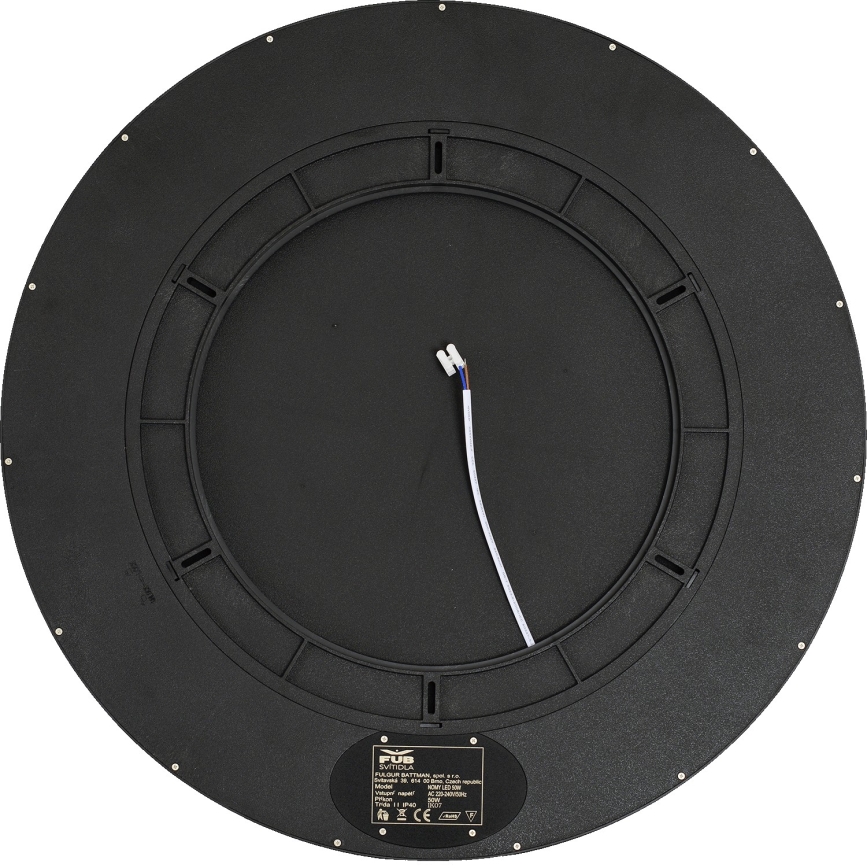 Fulgur 42366 - LED Stropní svítidlo NOMY LED/50W/230V 3000/4000/6000K IP40 pr. 60 cm černá