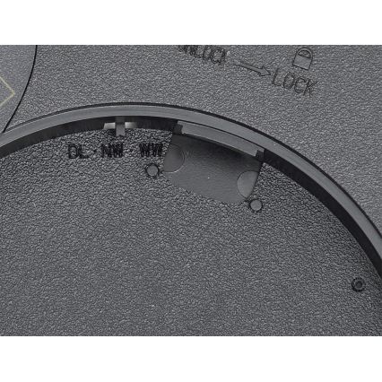 Fulgur s-42585 - LED Stropní svítidlo se senzorem pohybu NOMY-S LED/18W/230V 3000/4000/6000K IP40 pr. 23 cm černá