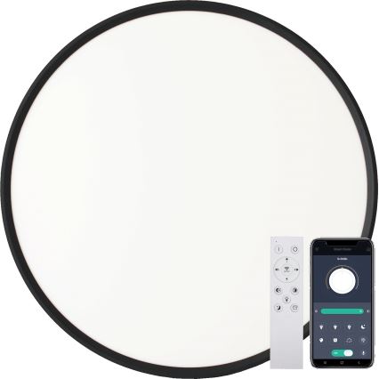Fulgur s-43040 - LED Stmívatelné stropní svítidlo NOMY-RC LED/40W/230V 3000/4000/6500K pr. 50 cm IP40 černá + dálkové ovládání