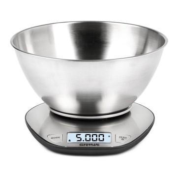 G3Ferrari G2006200 - Digitální kuchyňská váha s mísou 2xAAA nerez