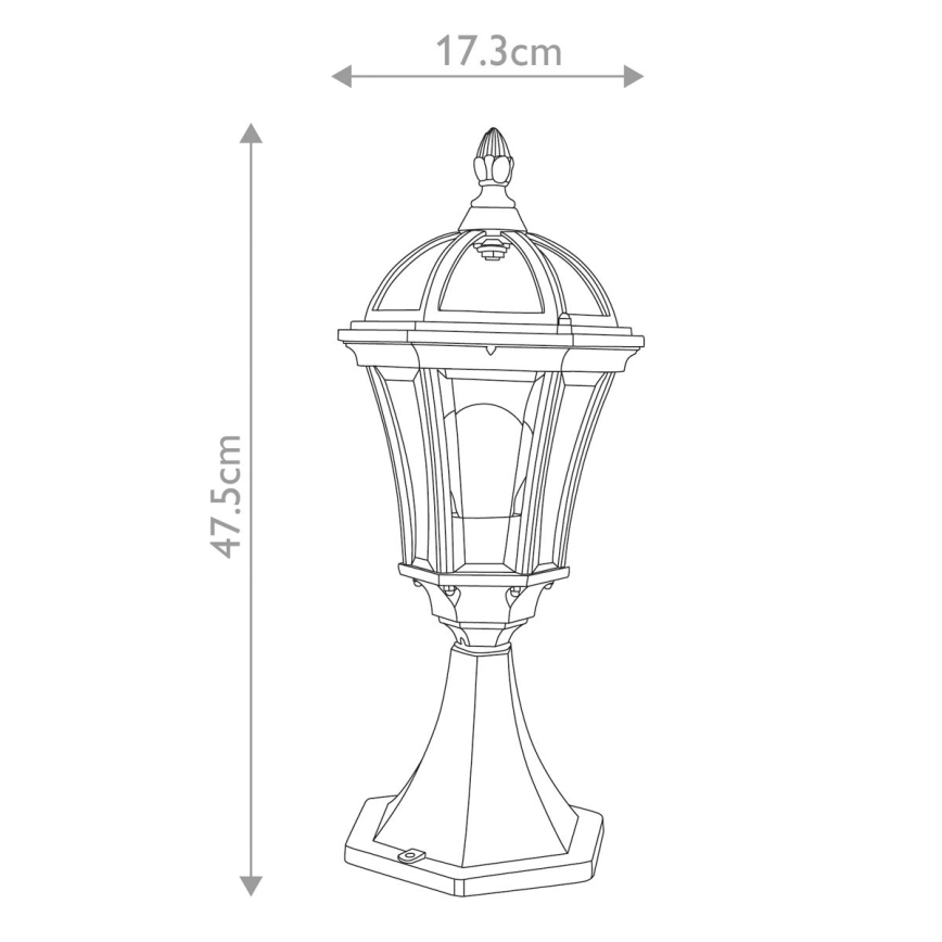 Garden Zone - Venkovní lampa LEDBURY 1xE27/100W/230V IP44
