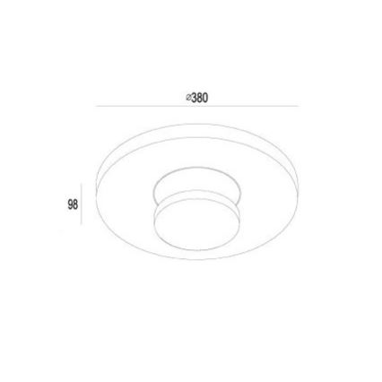 Gardino LX1421 - LED Venkovní stropní svítidlo TULIPANI LED/18W/230V IP54