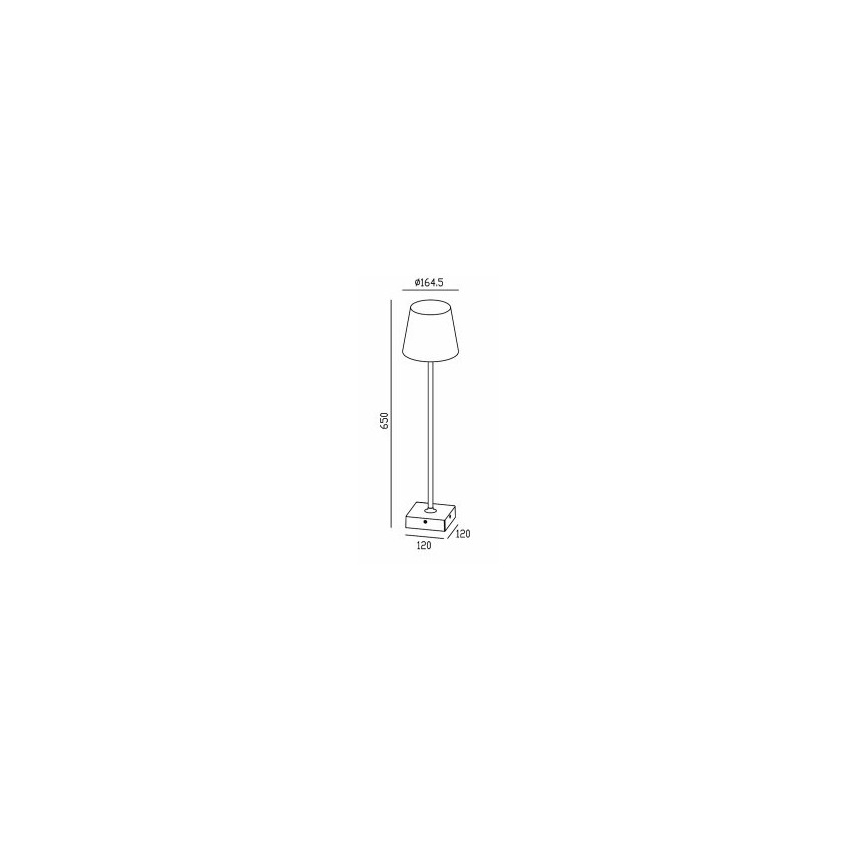 Gardino LX1793-650 - LED Venkovní stojací lampa VIOLA LED/7W/230V IP65