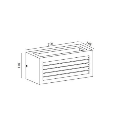 Gardino LX5706-LED - LED Venkovní nástěnné svítidlo BETULLA LED/18W/230V IP65