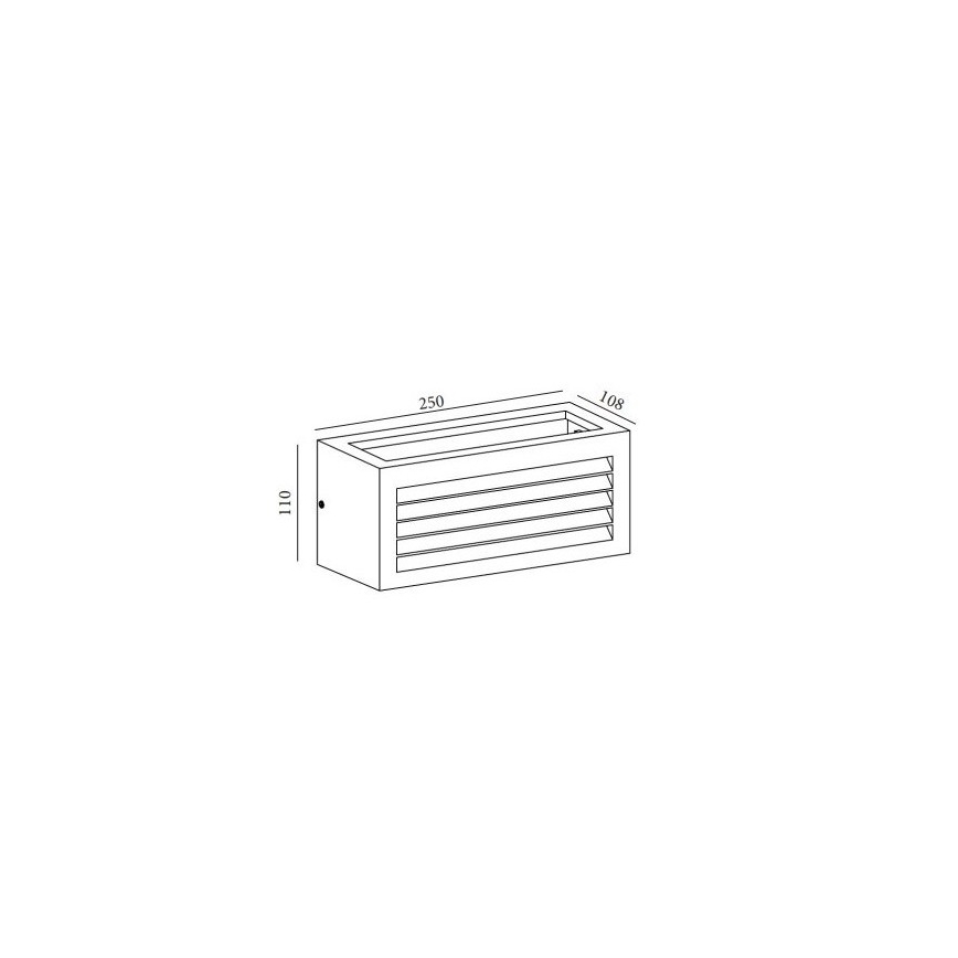 Gardino LX5706-LED - LED Venkovní nástěnné svítidlo BETULLA LED/18W/230V IP65