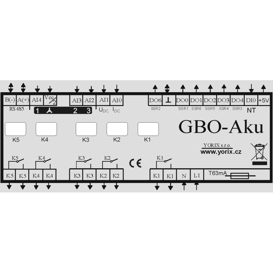 GBO-AKU regulátor přetoků FVE