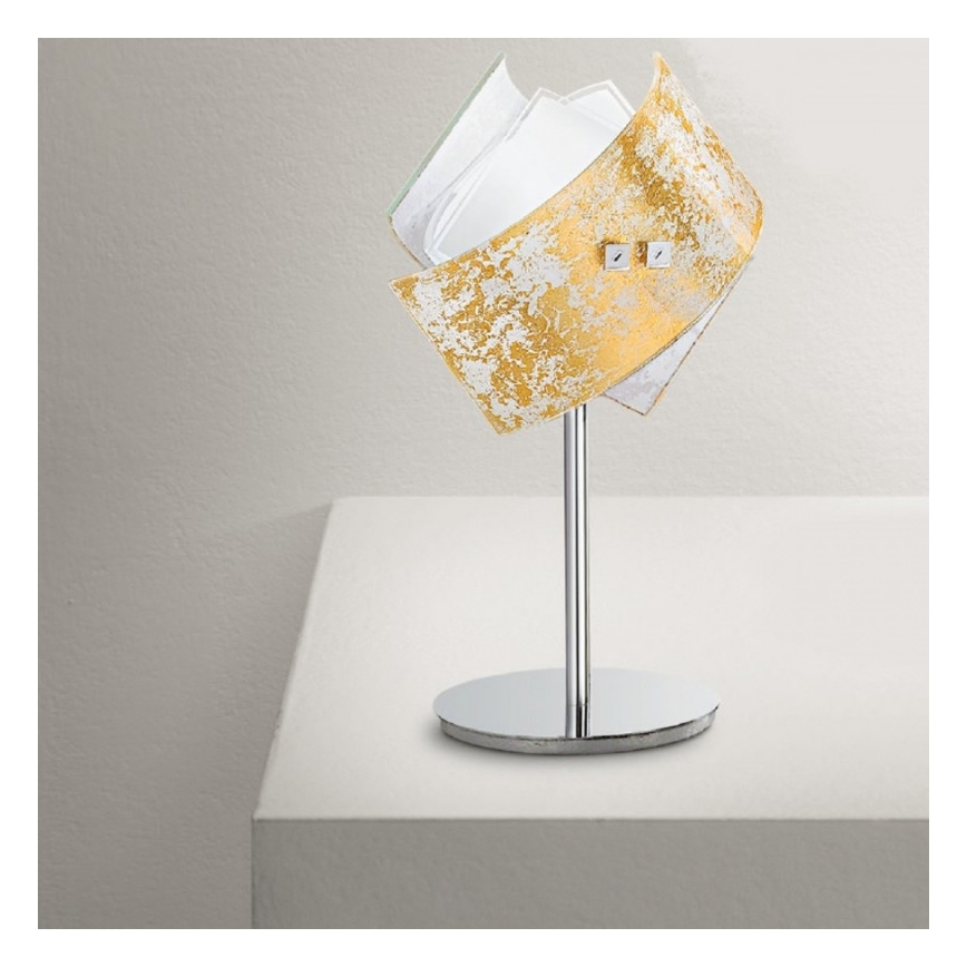 Gea Luce CAMILLA L P oro - Stolní lampa CAMILLA 1xE14/42W/230V zlatá