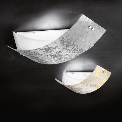 Gea Luce CAMILLA P M arg - Stropní svítidlo CAMILLA 2xE27/70W/230V 63,5 cm stříbrná
