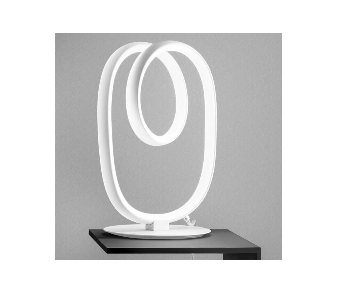 Gea Luce Gea Luce DIVA L BIANCO SATINATO-LED Stmívatelná stolní lampa DIVA 17W/230V bílá 