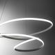 Gea Luce DIVA S/S TITANIO -  LED Stmívatelný lustr na lanku DIVA LED/80W/230V šedá