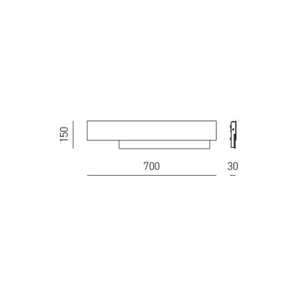 Gea Luce DOHA A G B - LED Nástěnné svítidlo DOHA LED/25W/230V 70 cm bílá