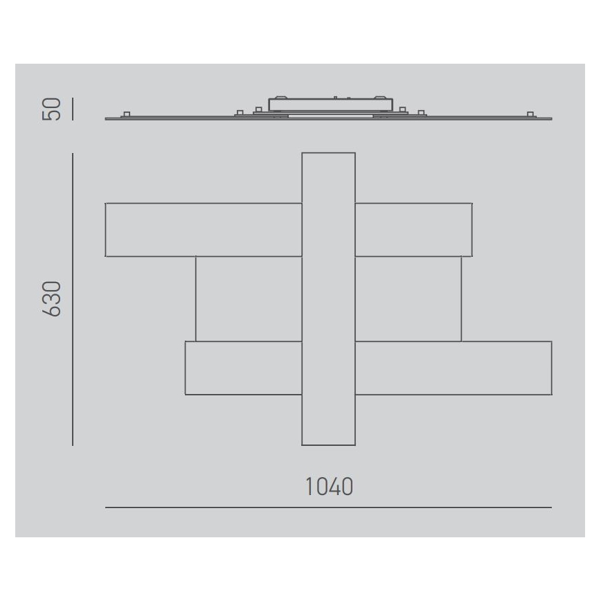 Gea Luce DOHA P G B - LED Stropní svítidlo DOHA LED/50W/230V 104 cm bílá