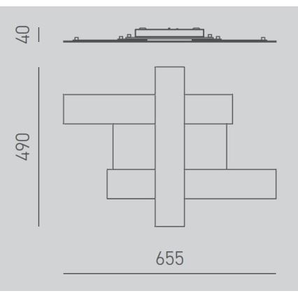 Gea Luce DOHA P P B - LED Stropní svítidlo DOHA LED/30W/230V 65,5 cm bílá