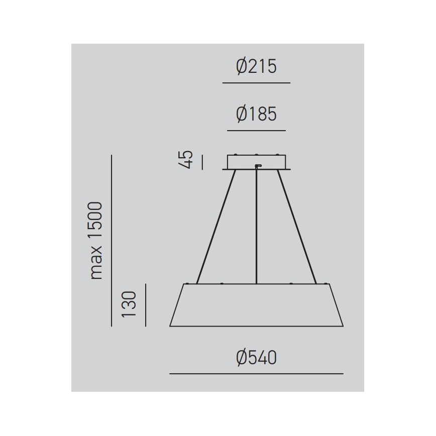 Gea Luce JULIETTE S B - LED Stmívatelný lustr na lanku JULIETTE LED/50W/230V bílá