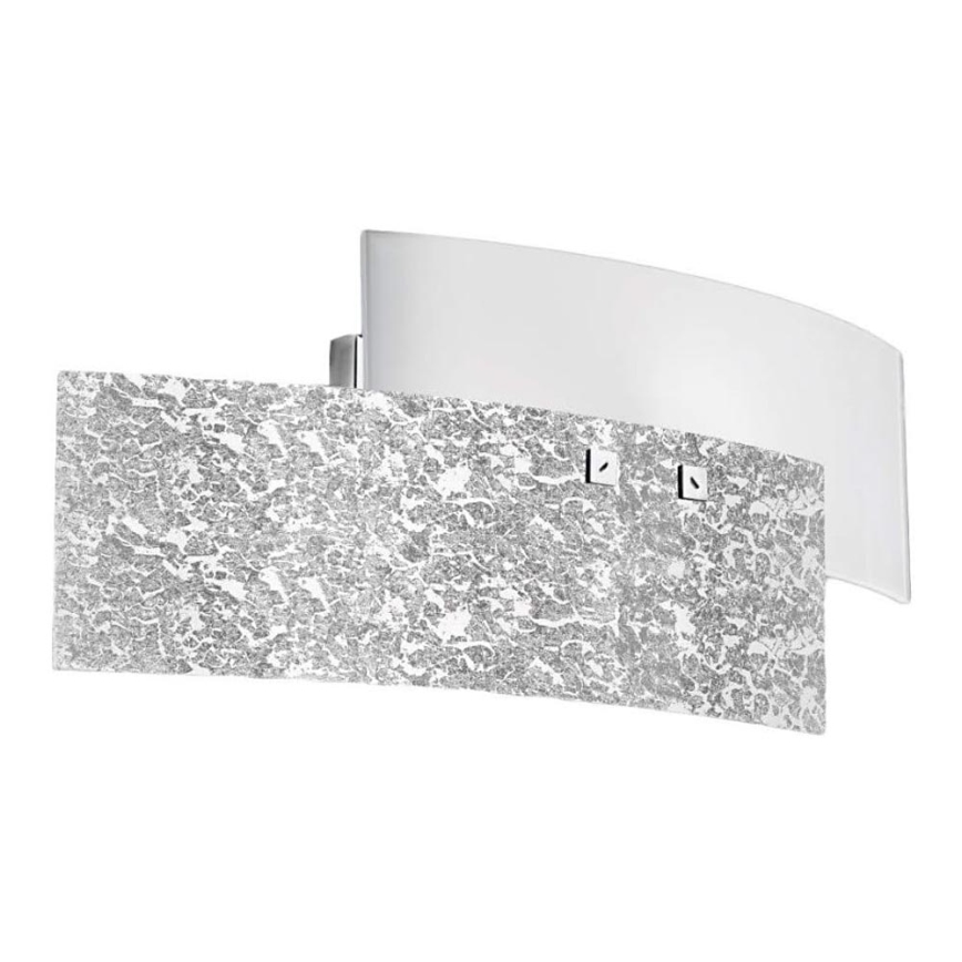 Gea Luce LARA A P arg - Nástěnné svítidlo LARA 2xE14/42W/230V stříbrná