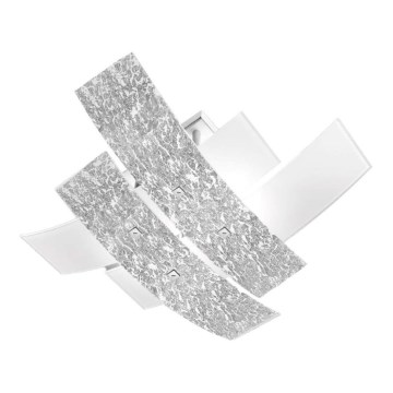 Gea Luce LARA P P arg - Stropní svítidlo LARA 2xE27/52W/230V stříbrná