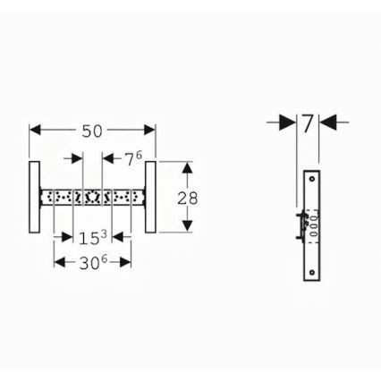 Geberit 111.770.00.2 - Podomítkový modul pro baterii Duofix