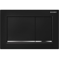 Geberit 115.080.KM.1 - Splachovací tlačítko Omega30 21,2x14,2 cm černá/lesklý chrom