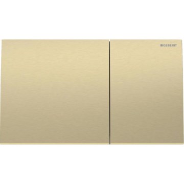 Geberit 115.622.QF.1 - Splachovací tlačítko Sigma70 25x14,6 cm kartáčovaná mosaz