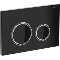 Geberit 115.884.SJ.1 - Splachovací tlačítko Sigma50 24,6x16,4 cm černá/lesklý chrom