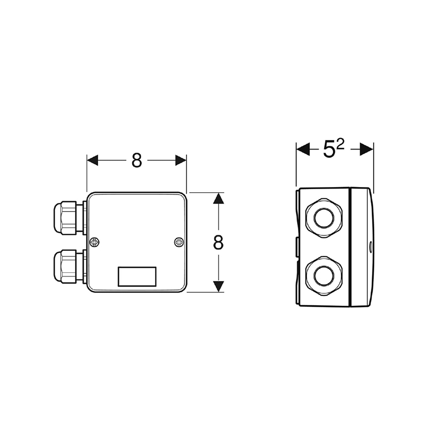 Geberit 244.120.00.1 - Kombinovaná připojovací krabice