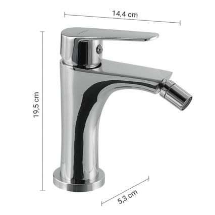 Gedy - Bidetová baterie COMO 19,5 cm lesklý chrom