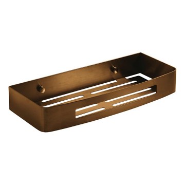 Gedy - Nástěnná police do sprchy SMART 30x12,8 cm bronzová