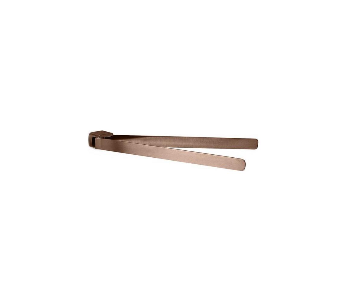 Gedy - Nástěnný věšák na ručníky otočný PIRENEI 36 cm bronzová PI2382