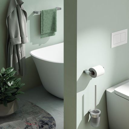 Gedy - Nástěnný věšák na ručníky PIRENEI 6,6x60 cm lesklý chrom