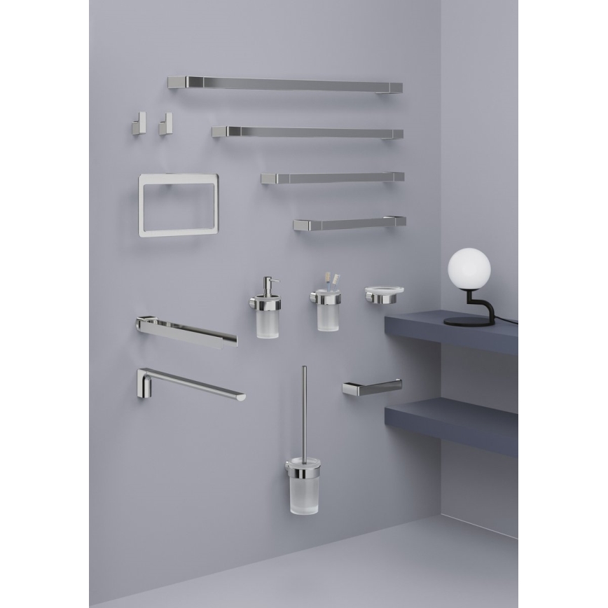 Gedy - Nástěnný věšák na ručníky PIRENEI 6,6x60 cm lesklý chrom