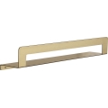 Gedy - Polička s věšákem na ručníky CLEO 50 cm matná zlatá