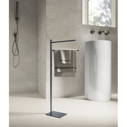 Gedy - Stojan na ručníky TRILLY 83,5 cm metalicky šedá