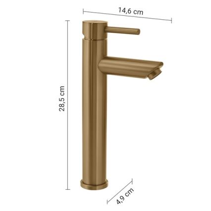Gedy - Umyvadlová baterie ALTO 28,5 cm zlatá