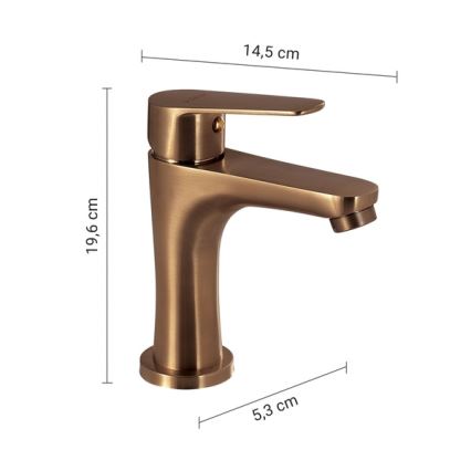 Gedy - Umyvadlová baterie COMO 19,6 cm bronzová