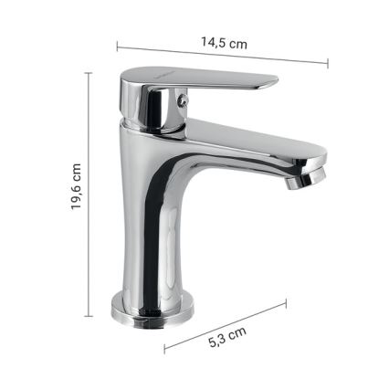 Gedy - Umyvadlová baterie COMO 19,6 cm lesklý chrom