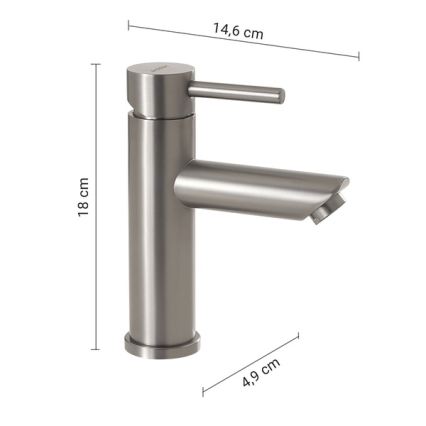Gedy - Umyvadlová baterie GARDA 18 cm matný chrom
