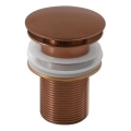 Gedy - Umyvadlová výpusť CLICK-CLACK pr. 6,6 cm bronzová