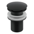 Gedy - Umyvadlová výpusť CLICK-CLACK pr. 6,6 cm matná černá