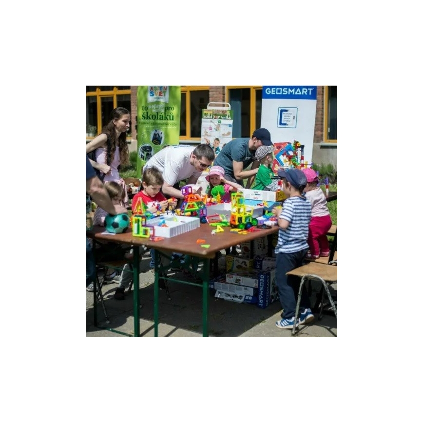 GeoSmart - Magnetická stavebnice 100 ks