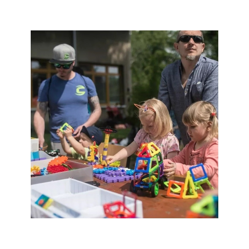 GeoSmart - Magnetická stavebnice 100 ks