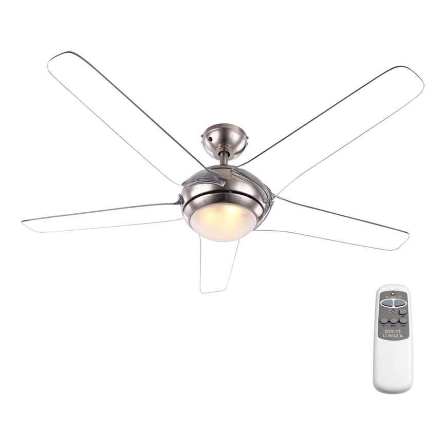 GLOBO 0344 - Stropní ventilátor FABIOLA 1xLED/20W/230V čirý