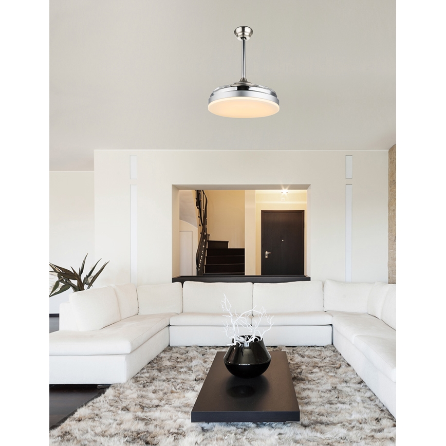 Globo 0350 - LED Stropní ventilátor s dálkovým ovladačem CABRERA LED/36W/230V
