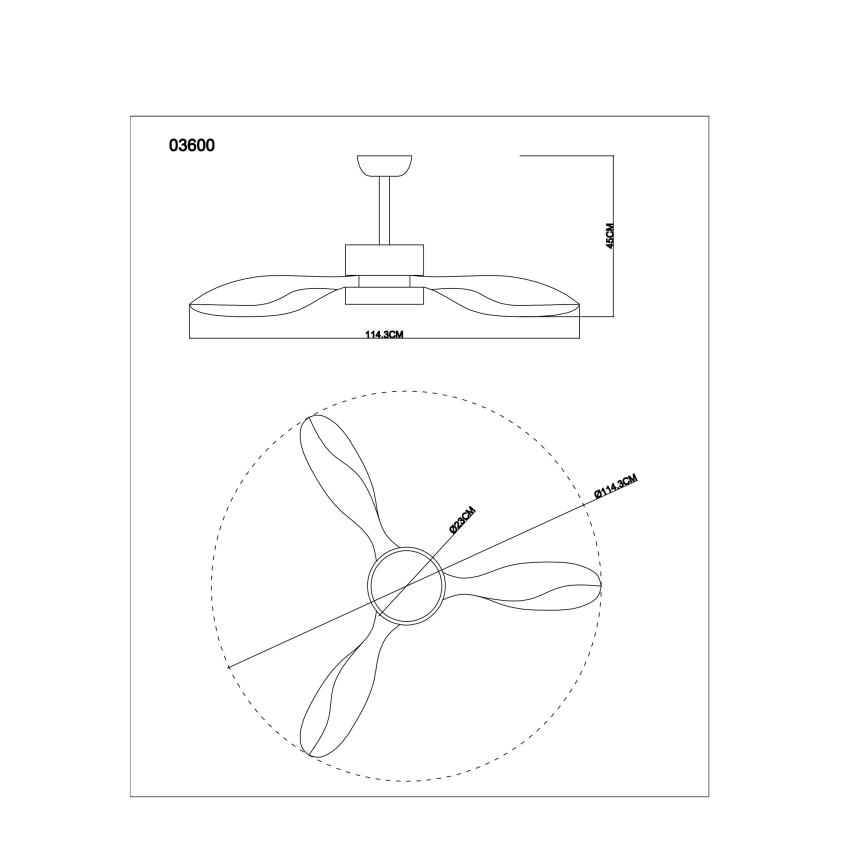 Globo - LED Stropní ventilátor 1xLED/18W/230V + dálkové ovládání