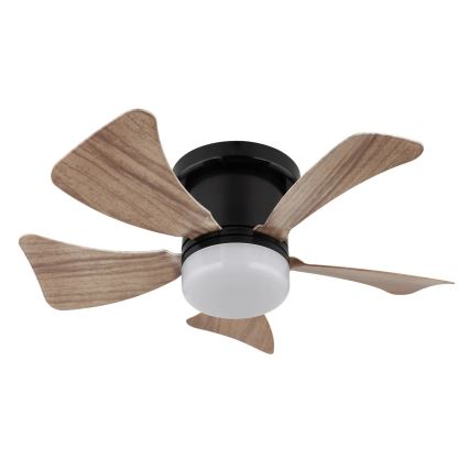 Globo - LED Stmívatelný stropní ventilátor LED/10W/230V 3000-6500K hnědá + dálkové ovládání