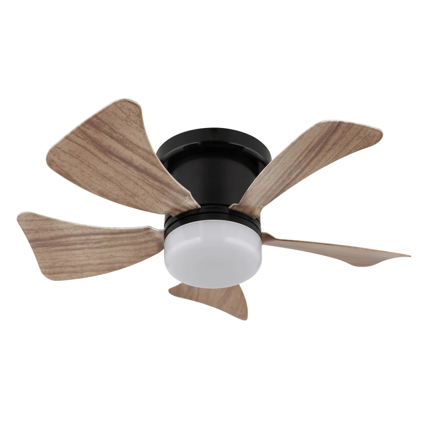 Globo - LED Stmívatelný stropní ventilátor LED/10W/230V 3000-6500K hnědá + dálkové ovládání
