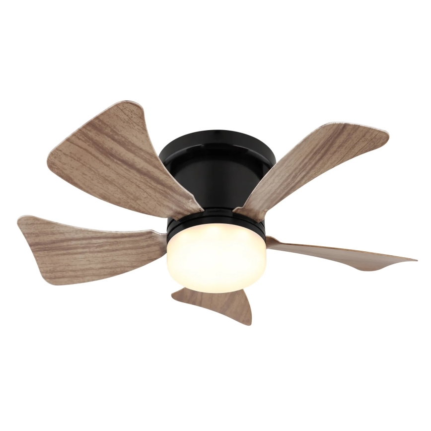Globo - LED Stmívatelný stropní ventilátor LED/10W/230V 3000-6500K hnědá + dálkové ovládání