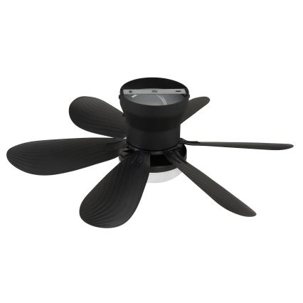 Globo - LED Stmívatelný stropní ventilátor LED/5W/230V 2700-6500K černá + dálkové ovládání