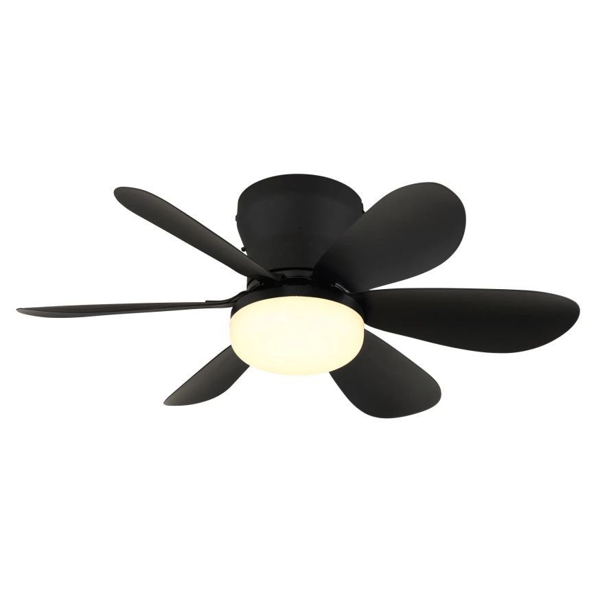 Globo - LED Stmívatelný stropní ventilátor LED/5W/230V 2700-6500K černá + dálkové ovládání