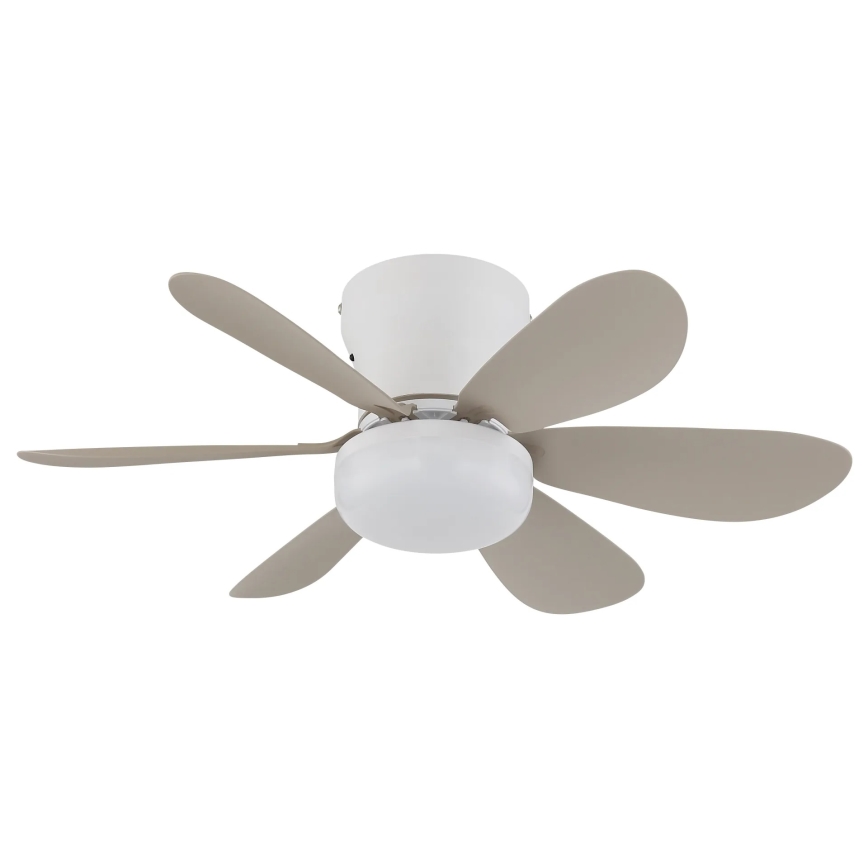 Globo - LED Stmívatelný stropní ventilátor LED/5W/230V 2700-6500K béžová + dálkové ovládání