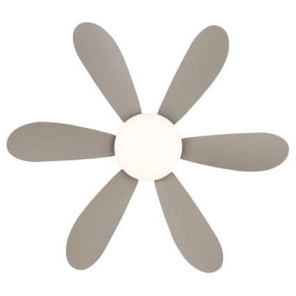 Globo - LED Stmívatelný stropní ventilátor LED/5W/230V 2700-6500K béžová + dálkové ovládání
